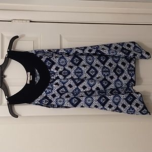 Carol Rose large blue mosaic top